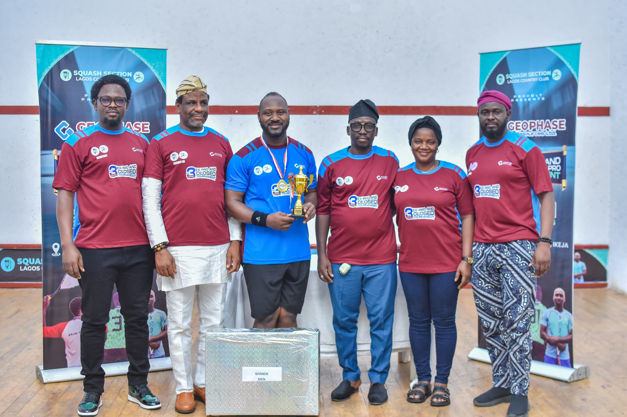 Bello, Apata, Adekoya Triumph at Lagos Country Club’s 3rd Geophase Squash Tournament