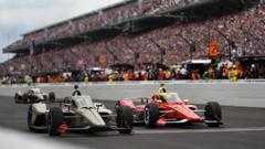 Rosenqvist wins Indy 500 by 0.02 seconds as drivers pay tribute to Nascar’s Busch