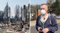 ‘My neighbourhood is just gone’ – BBC sees devastation from Washington state fires
